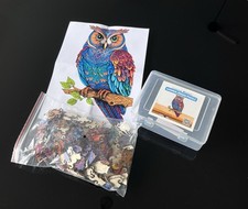 Holzpuzzle eule puzzle gebraucht kaufen  Ellerau