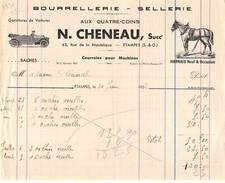 Facture.am20504.etampes.1937.  d'occasion  France