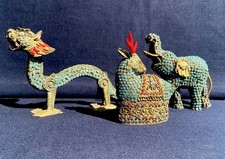 Lotto tre statuine usato  Torino