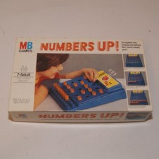Vintage MB Numbers Up Jogo Memória Estratégia Família Diversão Jogo de Tabuleiro Completo comprar usado  Enviando para Brazil