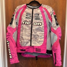 Jaqueta de motocicleta blindada ICON Stage 3 rosa camuflagem corrida Merc 3 feminina L Y2K comprar usado  Enviando para Brazil