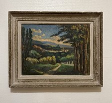 Tableau ancien paysage d'occasion  Saint-Ouen
