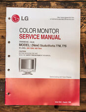 Manual de servicio de monitor LG StudioWorks 77M 77S *Original*, usado segunda mano  Embacar hacia Argentina