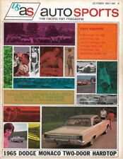 AUTO SPORTS 1964 OCT - USAS RACING FAN MAGAZINE, '65 DODGE MONACO, RACE REPORTS*, usado comprar usado  Enviando para Brazil