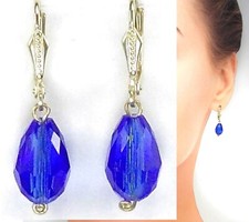 Hrringe tropfen royalblau gebraucht kaufen  Roßdorf