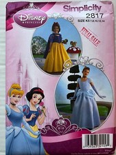 Pattern Simplicity 2817, Disney’s Branca de Neve e Cinderela Girls’ Tam 7-14 comprar usado  Enviando para Brazil