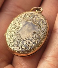 Gold photo locket for sale  BIRMINGHAM