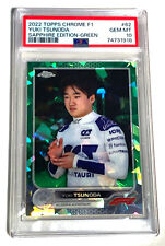 Usado, 2022 Topps Chrome F1 Yuki Tsunuoda Sapphire Edition Verde /75 PSA 10 GEM ESTADO PERFEITO comprar usado  Enviando para Brazil