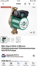 Trinkwasser zirkulationspumpe gebraucht kaufen  Döbeln