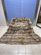 Cobertor de lince luxuoso meia pele 100% real colcha tamanho King comprar usado  Enviando para Brazil