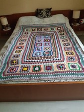 Plaid vintage crochet d'occasion  Commercy
