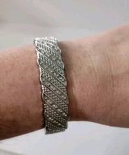 Silvertone hinged cuff for sale  Saint Paul