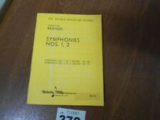 Pontuação de estudo BRAHMS Symphony 1 em C e Symphony 2 em D Op.68 e 73 - No.425 Kalmus comprar usado  Enviando para Brazil