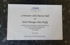 Cunard club qe2 for sale Cunard club qe2 for sale  WREXHAM