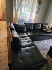 Black leather couch for sale  Gwynn Oak