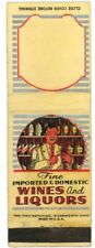 Usado, Capa de livro de fósforos vintage fina doméstica e importada, vinhos e licores para barman comprar usado  Enviando para Brazil