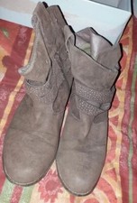 Bottines daim marron d'occasion  Le Lude