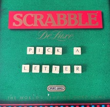 Scrabble deluxe vintage for sale  BUCKLEY