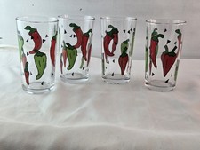4 copos vintage de pimenta vermelha e verde 5,5 polegadas comprar usado  Enviando para Brazil