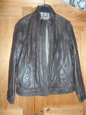 Lederjacke dunkelbraun stehkra gebraucht kaufen  Schmalfeld