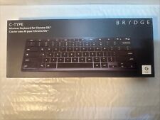 Teclado de mesa Brydge tipo C sem fio Bluetooth/USB com fio para Chrome OS comprar usado  Enviando para Brazil