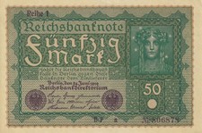 Billet allemand mark d'occasion  Talence