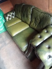 Chesterfield leather sofa for sale  BLACKPOOL