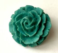 Jolie BROCHE VINTAGE FLEUR ROSE BLEU résine ou celluloïde 3,4cm impeccable comprar usado  Enviando para Brazil