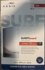 ARRIS S33 SURFboard DOCSIS 3.1 modem a cabo multi-gigabit 2.5 Gbps Ethernet A+ comprar usado  Enviando para Brazil