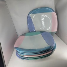 (7) Pratos de jantar Tempo Eighty Mikasa Video CE 906 10,5" pratos de jantar de Páscoa comprar usado  Enviando para Brazil
