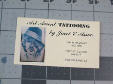 Usado, Cartão de visita tatuagem vintage - Art Accent Tattooing Jacci New Orleans B comprar usado  Enviando para Brazil