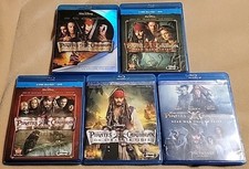Pirates Of The Caribbean 1-5 Blu-ray Complete Set LOT 1 2 3 4 5 Bundle Disney comprar usado  Enviando para Brazil