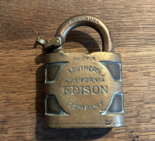 CADEADO VINTAGE SOUTH CALIFORNIA EDISON Company YALE trava sem chave comprar usado  Enviando para Brazil