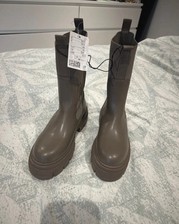 Brown chunky boots for sale  CHESHAM