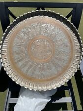 Usado, Gravuras persas árabes vintage islâmicas de latão com bandeja de prato pendurada. comprar usado  Enviando para Brazil