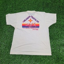 Camisa Milkman Triathlon Vintage 1989 M/L 19x24 Marfim EUA comprar usado  Enviando para Brazil