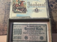 Alte zigarrenkiste geldschein gebraucht kaufen  Roßwein