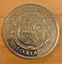 Liberia dollar münze gebraucht kaufen  Norderstedt