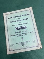 Norton international manx for sale  BRENTWOOD