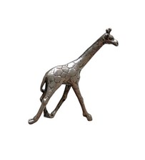 Miniatura giraffa argento usato  Roma