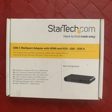 Adaptador multiporta StarTech USB C com portas HDMI, RJ45 e VGA - Preto comprar usado  Enviando para Brazil
