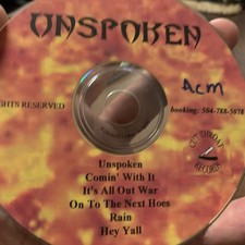 Unspoken promo rare for sale  Athens