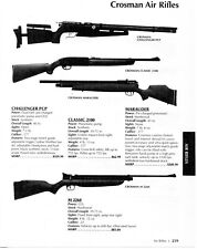Rifle de ar 2011 impresso Ad Crosman Challenger PCP, Classic 2100, Marauder & M 2260, usado comprar usado  Enviando para Brazil