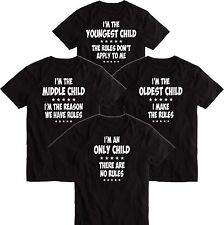 Camiseta engraçada I’M THE OLD MIDDLE YOUNGEST CHILD MASCULINA FEMININA INFANTIL IDADE 1 - 5XL comprar usado  Enviando para Brazil