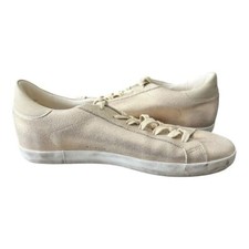 Usado, Tênis Sam Edelman Aubrie antigo feminino 11 M com cadarço streetwear tom dourado comprar usado  Enviando para Brazil