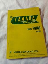 Yamaha parts list for sale  POLEGATE