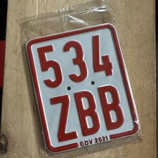 Rotes nummernschild mofa gebraucht kaufen  Bückeburg
