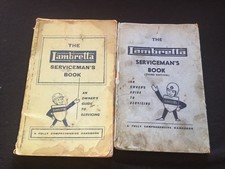 Lambretta serviceman book for sale  UXBRIDGE