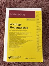 Wichtige steuergesetze 2023 gebraucht kaufen  Trier