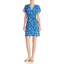 Mini vestido French Connection feminino Verona azul floral crepe 12 BHFO 9995, usado comprar usado  Enviando para Brazil